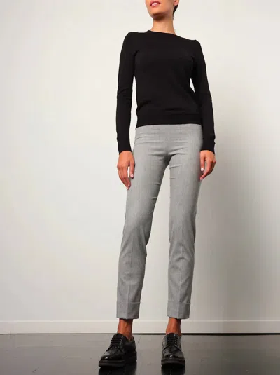Avenue Montaigne Franco Pants In Solid Flannel Grey In Multi