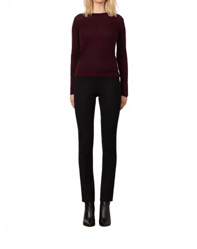 Avenue Montaigne Jet Set 4-way Stretch Pant In Black