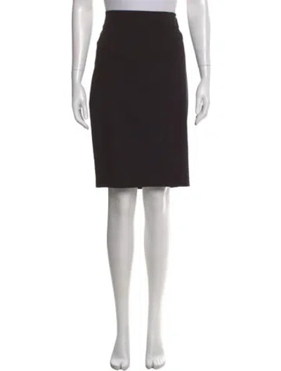 Pre-owned Avenue Montaigne Knee-length Skirt In Black
