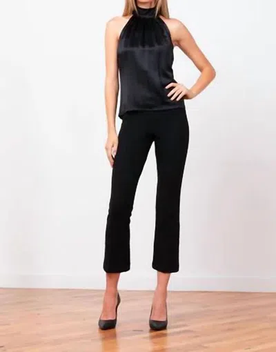 Avenue Montaigne Leo Boucle Pants In Black