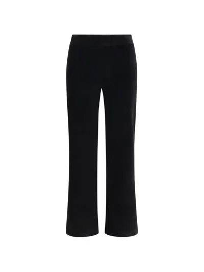 Avenue Montaigne Leo Cropped Flared Trousers In Black