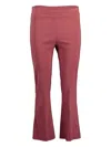 Avenue Montaigne Leo Cropped Trousers In Pink