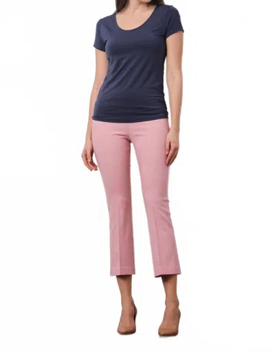 Avenue Montaigne Leo Flare Cut Leg Pants In Screen Red In Pink