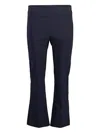 Avenue Montaigne Leo Flared Trousers In Blue