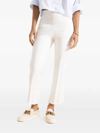 Avenue Montaigne Leo Flared Trousers In White