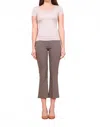 Avenue Montaigne Leo Signature Pant In Taupe In Brown