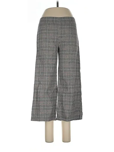 Pre-owned Avenue Montaigne Linen Pants In Gray