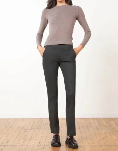 Avenue Montaigne Louis Flannel Pant In Gray