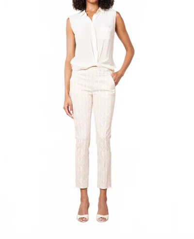 Avenue Montaigne Lulu Straight Cropped Pant In Trebark In Neutral