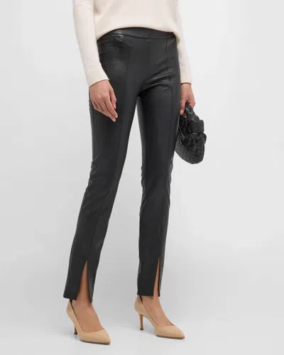 Avenue Montaigne Max Pleather Pant In Black