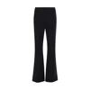 Avenue Montaigne Fitted Flared Trousers In Black
