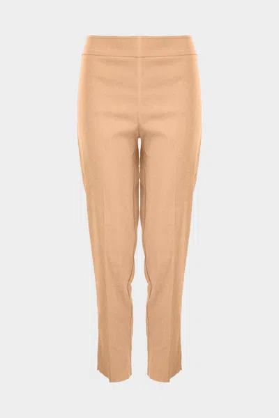 Avenue Montaigne Pars Signature Pant In Camel In Brown