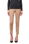 Avenue Montaigne Pars Signature Pant In Camel In Brown