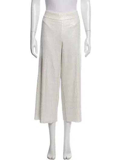 Pre-owned Avenue Montaigne Patterned Wide Leg Pants In Multi