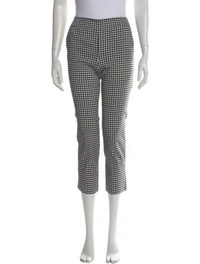 Pre-owned Avenue Montaigne Plaid Print Straight Leg Pants In Multi