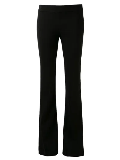 Avenue Montaigne Pull On Bell Trousers In Black
