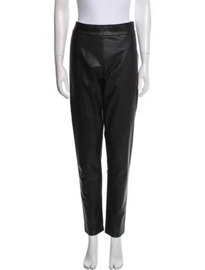 Pre-owned Avenue Montaigne Skinny Leg Pants In Black