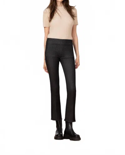Avenue Montaigne Stitch Denim Pants In Black