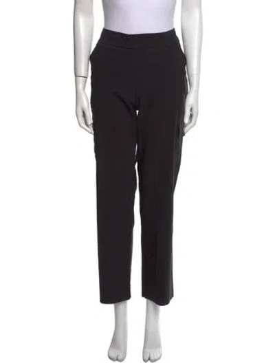 Pre-owned Avenue Montaigne Straight Leg Pants In Black