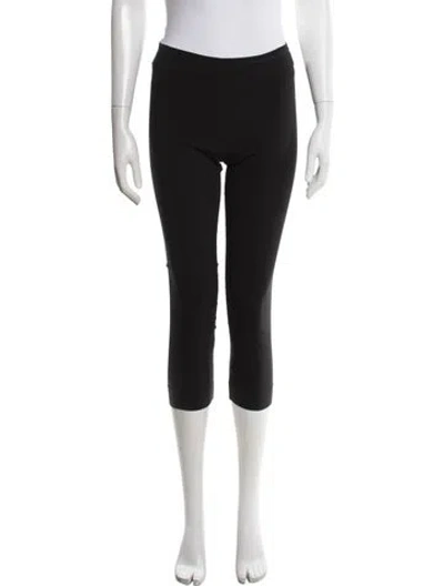 Pre-owned Avenue Montaigne Straight Leg Pants In Black