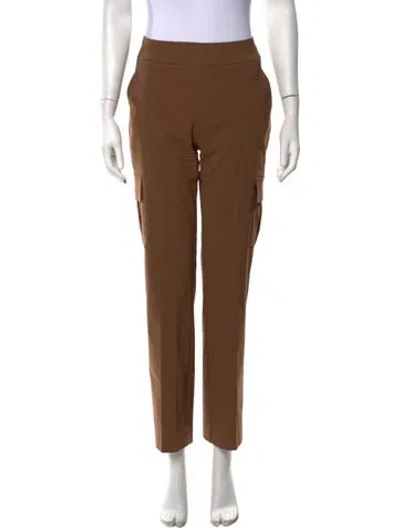 Pre-owned Avenue Montaigne Straight Leg Pants In Brown