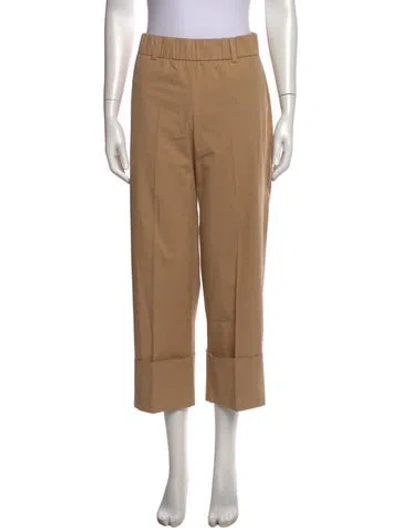 Pre-owned Avenue Montaigne Straight Leg Pants In Neutrals