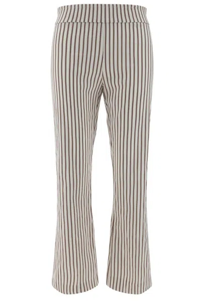 Avenue Montaigne Pants In White