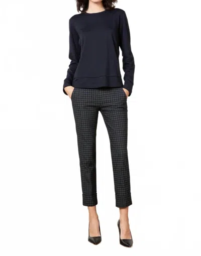 Avenue Montaigne Tattersall Ben Pants In Gray In Blue