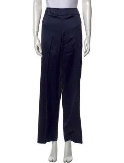 Pre-owned Avenue Montaigne Wide Leg Pants In Blue
