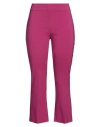 Avenue Montaigne Woman Cropped Pants Fuchsia Size 4 Viscose, Polyamide, Elastane In Pink