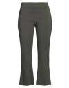 AVENUE MONTAIGNE AVENUE MONTAIGNE WOMAN CROPPED PANTS SAGE GREEN SIZE 8 VISCOSE, POLYAMIDE, ELASTANE