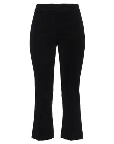 Avenue Montaigne Woman Pants Black Size 2 Cotton, Elastane In Black