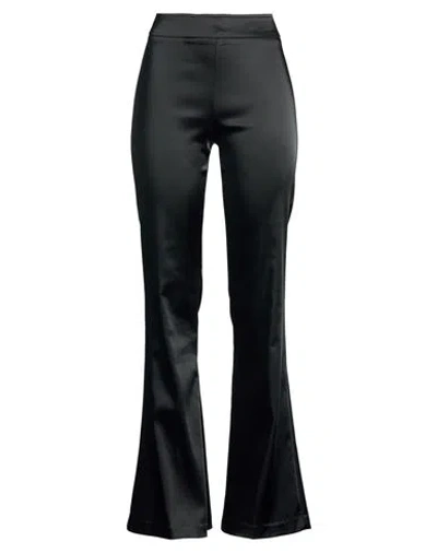 Avenue Montaigne Woman Pants Black Size 2 Acetate, Polyamide, Elastane