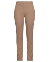 Avenue Montaigne Woman Pants Camel Size 6 Viscose, Polyamide, Elastane In Beige
