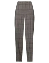 Avenue Montaigne Woman Pants Khaki Size 8 Wool, Elastane In Beige