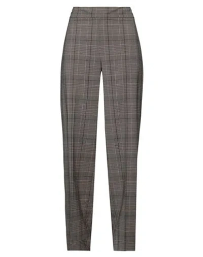 Avenue Montaigne Woman Pants Khaki Size 8 Wool, Elastane In Beige