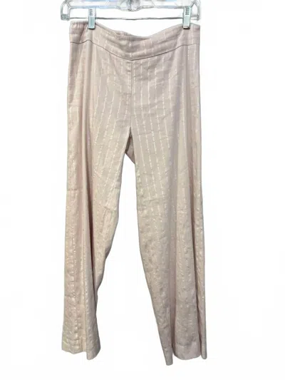 Avenue Montaigne Women's Alex Crop Wide Leg Pants In Soft Pink In Gray