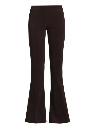 Avenue Montaigne Women's Corduroy Flared Pants In Brown