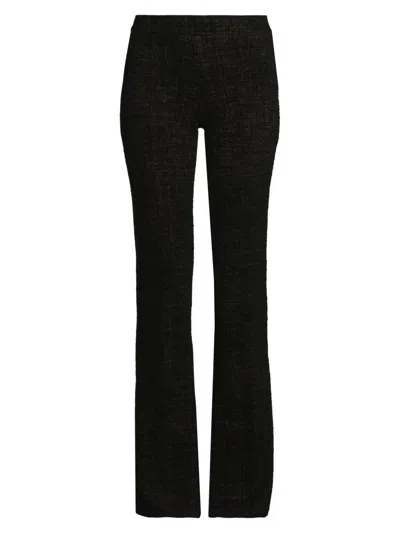 Avenue Montaigne Women's Cotton-blend Full-length Flare Pants