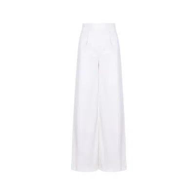 Avenue N°29 Women's Wide Leg Trousers - White