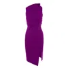 Avenue No.29 Women's Pink / Purple Bodycon Midi Dress With Leg Slit - Purple In Pink/purple