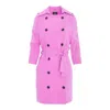 Avenue No.29 Women's Pink / Purple Mini Trench Dress With Raglan Sleeves - Lilac In Pink/purple