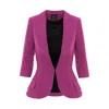Avenue No.29 Women's Pink / Purple Structured Boucle Blazer - Pink & Purple In Pink/purple
