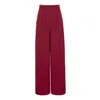 Avenue No.29 Women's Red Wide Leg Trousers - Burgundy In Red