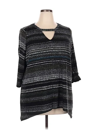 Pre-owned Avenue Poncho In Black