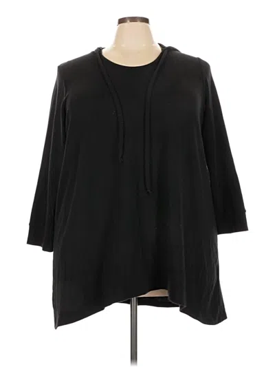 Pre-owned Avenue Poncho In Black