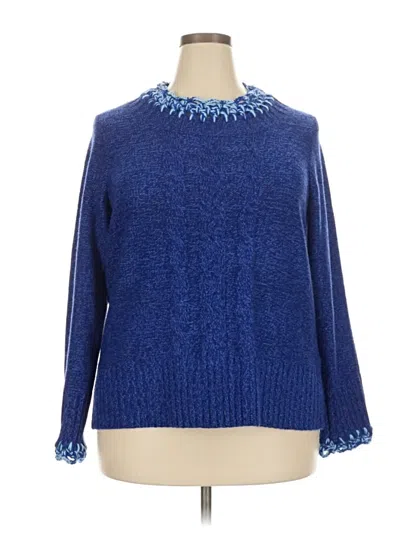 Pre-owned Avenue Pullover Sweater In Blue