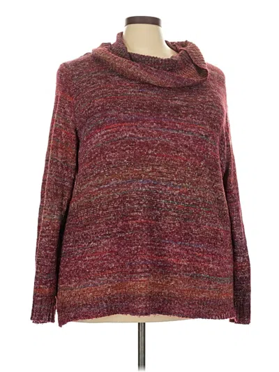 Pre-owned Avenue Pullover Sweater In Burgundy