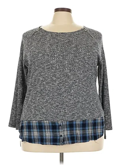 Pre-owned Avenue Pullover Sweater In Gray