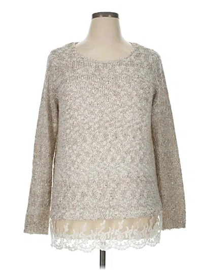Pre-owned Avenue Pullover Sweater In Ivory